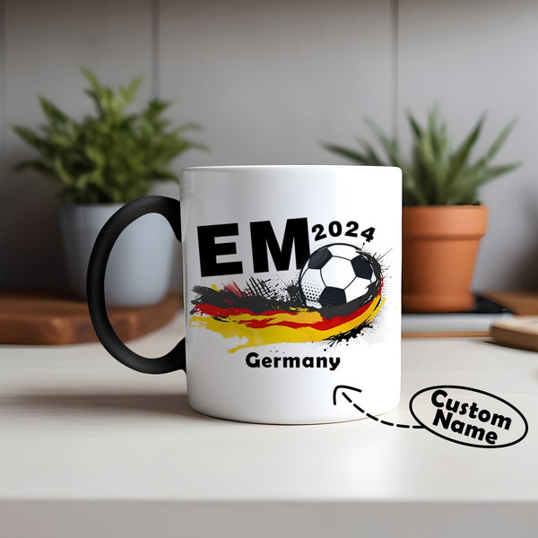 Benutzerdefinierte Tasse Europäische Fußball-tasse Em 2024 Personalisierte Kaffeetasse - MeineFotoTassen