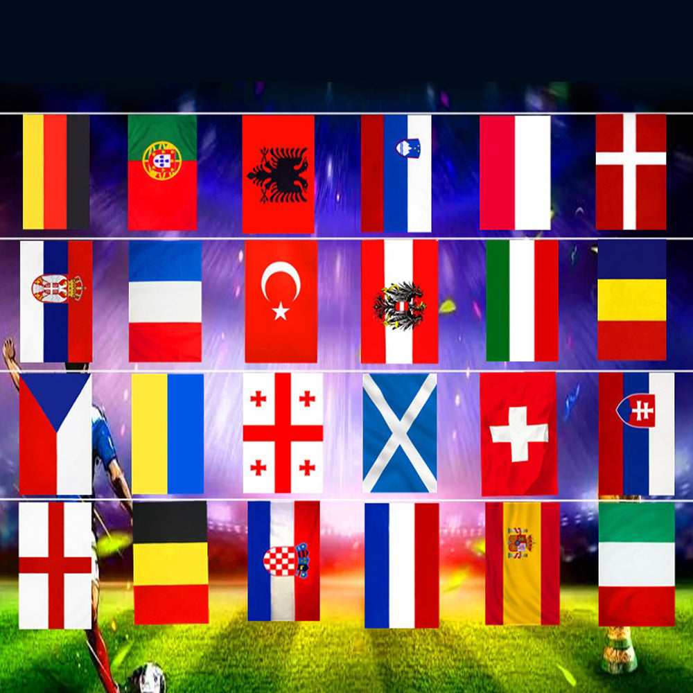 2024 European Cup 24 Stärkere Flagge Pull Flag Flag Bar Ktv Lotterie Shop Fußball Dekoration Arrangement Supplies - MeineFotoTassen